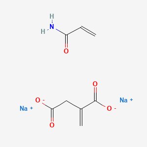 molecular formula C8H9NNa2O5 B1618789 Butanedioic acid, methylene-, disodium salt, polymer with 2-propenamide CAS No. 68299-10-5