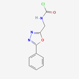 molecular formula C10H8ClN3O2 B1618821 2-(Chloroacetamido)-5-phenyl-1,3,4-oxadiazole CAS No. 7659-20-3