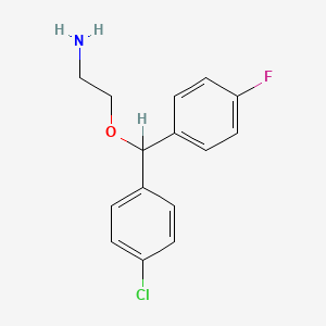molecular formula C15H15ClFNO B1618826 Halonamine CAS No. 50583-06-7