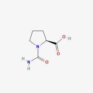 molecular formula C6H10N2O3 B1618832 L-Proline, 1-(aminocarbonyl)- CAS No. 38605-65-1