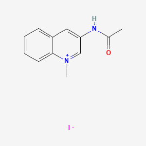 molecular formula C12H13IN2O B1618835 3-Acetamido-1-methylquinolinium iodide CAS No. 38101-47-2