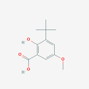 molecular formula C12H16O4 B1618838 3-Tert-butyl-2-hydroxy-5-methoxybenzoic acid CAS No. 6291-15-2