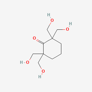 molecular formula C10H18O5 B1618840 2,2,6,6-Tetrakis(hydroxymethyl)cyclohexanone CAS No. 3232-65-3