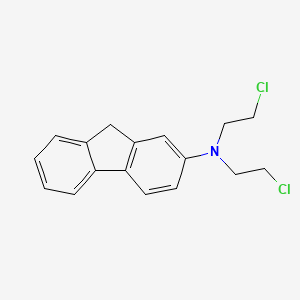 molecular formula C17H17Cl2N B1618851 n,n-Bis(2-chloroethyl)-9h-fluoren-2-amine CAS No. 61015-20-1