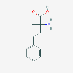molecular formula C11H15NO2 B1618859 2-Amino-2-methyl-4-phenylbutanoic acid CAS No. 5472-95-7
