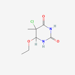 molecular formula C7H11ClN2O3 B1618861 5-Chloro-6-ethoxy-5-methyldihydro-2,4(1H,3H)-pyrimidinedione CAS No. 50610-44-1