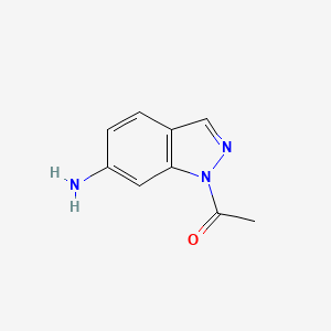 molecular formula C9H9N3O B1618872 1-(6-Amino-1H-indazol-1-YL)ethanone CAS No. 501653-37-8