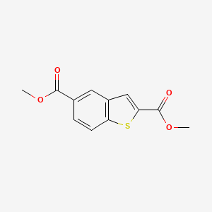 molecular formula C12H10O4S B1618884 Dimethyl 1-benzothiophene-2,5-dicarboxylate CAS No. 7345-76-8