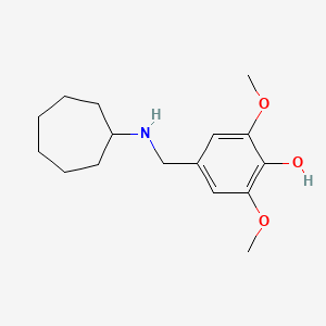 molecular formula C16H25NO3 B1618904 4-[(Cycloheptylamino)methyl]-2,6-dimethoxyphenol CAS No. 423732-46-1