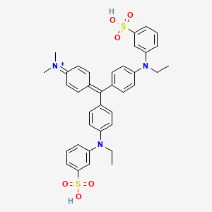 molecular formula C37H38N3O6S2+ B1618908 [4-[bis[4-(N-ethyl-3-sulfoanilino)phenyl]methylidene]cyclohexa-2,5-dien-1-ylidene]-dimethylazanium CAS No. 5905-34-0