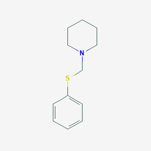 molecular formula C12H17NS B1618921 1-[(Phenylthio)methyl]piperidine CAS No. 6631-82-9