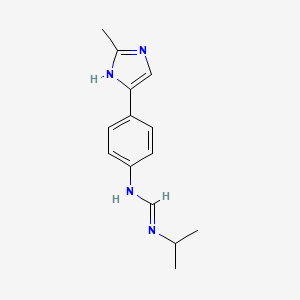 molecular formula C14H18N4 B1618943 Bisfentidine CAS No. 96153-56-9
