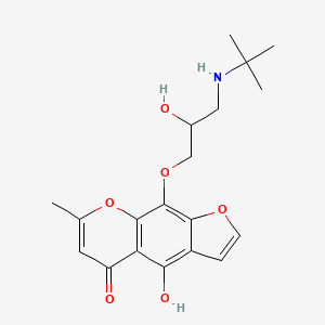 molecular formula C19H23NO6 B1618944 Butocrolol CAS No. 55165-22-5
