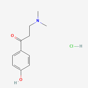 molecular formula C11H16ClNO2 B1618952 3-(Dimethylamino)-1-(4-hydroxyphenyl)propan-1-one hydrochloride CAS No. 2125-51-1