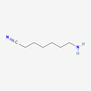 molecular formula C7H14N2 B1618966 7-Aminoheptanenitrile CAS No. 23181-80-8