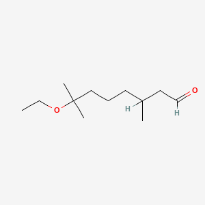 molecular formula C12H24O2 B1618970 3,7-Dimethyl-7-ethoxyoctanal CAS No. 3613-33-0