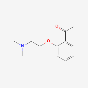 molecular formula C12H17NO2 B1618985 Acetophenone, 2'-(2-(dimethylamino)ethoxy)- CAS No. 2089-20-5