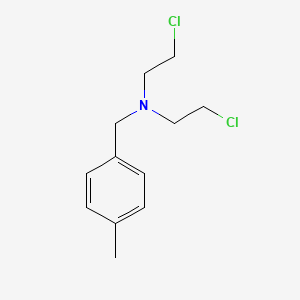 molecular formula C12H17Cl2N B1618993 BENZYLAMINE, N,N-BIS(2-CHLOROETHYL)-p-METHYL- CAS No. 30389-85-6