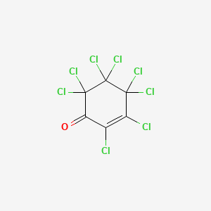 molecular formula C6Cl8O B1618994 Perchlorocyclohex-2-en-1-one CAS No. 4024-81-1