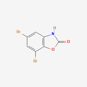 molecular formula C7H3Br2NO2 B1619000 2-Benzoxazolinone, 5,7-dibromo- CAS No. 5459-02-9