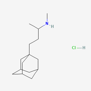molecular formula C15H28ClN B1619024 Adamantane, 1-(3-methylaminobutyl)-, hydrochloride CAS No. 31967-92-7