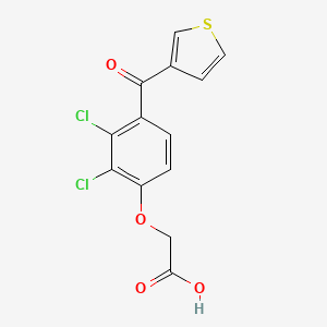 molecular formula C13H8Cl2O4S B1619025 Acetic acid, (2,3-dichloro-4-(3-thienylcarbonyl)phenoxy)- CAS No. 55901-69-4