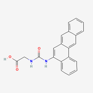 molecular formula C21H16N2O3 B1619029 GLYCINE, N-(BENZ(a)ANTHRACEN-5-YLCARBAMOYL)- CAS No. 63018-49-5