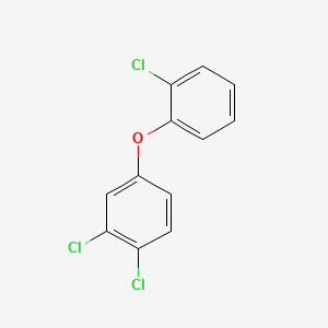 molecular formula C12H7Cl3O B1619030 1,2-Dichloro-4-(2-chlorophenoxy)benzene CAS No. 61328-44-7