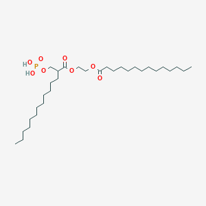 molecular formula C31H61O8P B1619050 2-(Tetradecanoyloxy)ethyl 2-[(phosphonooxy)methyl]tetradecanoate CAS No. 28874-52-4