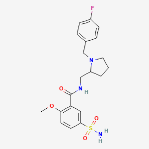 molecular formula C20H24FN3O4S B1619059 Flubepride CAS No. 56488-61-0