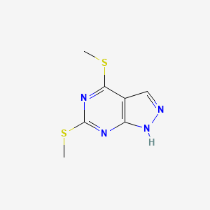 molecular formula C7H8N4S2 B1619069 4,6-双(甲硫基)-1H-吡唑并[3,4-d]嘧啶 CAS No. 6288-89-7