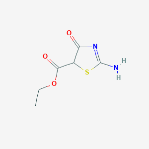 molecular formula C6H8N2O3S B1619071 Ethyl 2-amino-4-oxo-4,5-dihydro-1,3-thiazole-5-carboxylate CAS No. 5425-41-2