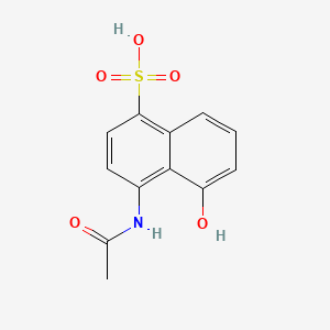 B1619072 4-(Acetylamino)-5-hydroxynaphthalene-1-sulfonic acid CAS No. 6357-80-8