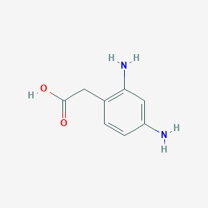 molecular formula C8H10N2O2 B1619076 2-(2,4-Diaminophenyl)acetic acid CAS No. 79637-84-6