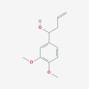 molecular formula C12H16O3 B1619078 1-(3,4-二甲氧基苯基)丁-3-烯-1-醇 CAS No. 5452-46-0