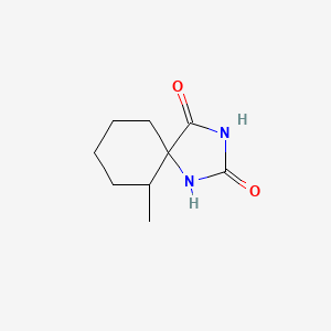 molecular formula C9H14N2O2 B1619079 6-Methyl-1,3-diazaspiro[4.5]decane-2,4-dione CAS No. 707-15-3