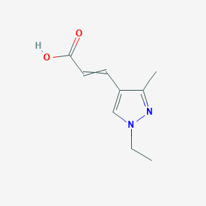 molecular formula C9H12N2O2 B1619104 (2E)-3-(1-乙基-3-甲基-1H-吡唑-4-基)丙-2-烯酸 CAS No. 512809-40-4