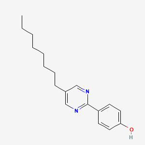 molecular formula C18H24N2O B1619105 2-(4-Hydroxyphenyl)-5-octylpyrimidine CAS No. 58415-63-7