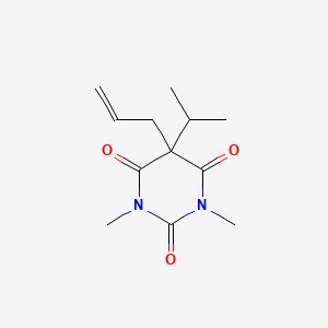 molecular formula C12H18N2O3 B1619107 Barbituric acid, 5-allyl-5-isopropyl-1,3-dimethyl- CAS No. 27509-65-5