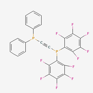 molecular formula C26H10F10P2 B1619111 Phosphine, [[bis(pentafluorophenyl)phosphino]ethynyl]diphenyl- CAS No. 55712-69-1