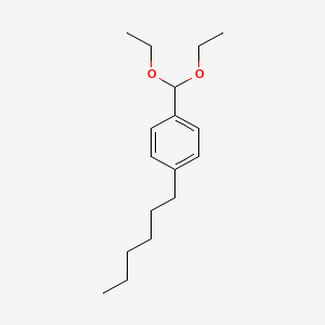 molecular formula C17H28O2 B1619112 1-(二乙氧基甲基)-4-己基苯 CAS No. 89511-01-3