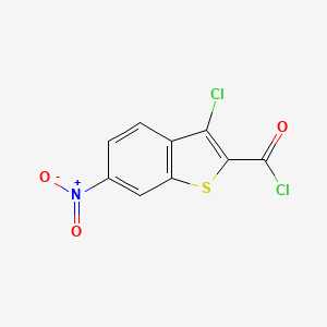 molecular formula C9H3Cl2NO3S B1619114 3-氯-6-硝基-1-苯并噻吩-2-甲酰氯 CAS No. 34576-82-4