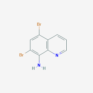 molecular formula C9H6Br2N2 B1619115 5,7-Dibromoquinolin-8-amine CAS No. 36107-02-5
