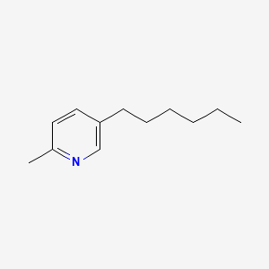 molecular formula C12H19N B1619125 5-Hexyl-2-methylpyridine CAS No. 710-40-7