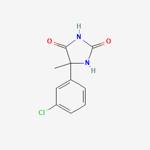 molecular formula C10H9ClN2O2 B1619142 5-(3-氯苯基)-5-甲基咪唑烷二酮 CAS No. 6946-01-6