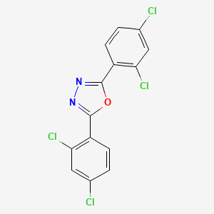 B1619165 2,5-Bis(2,4-dichlorophenyl)-1,3,4-oxadiazole CAS No. 2492-00-4