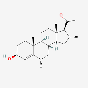 molecular formula C23H36O2 B1619187 Dimepregnen CAS No. 21208-26-4