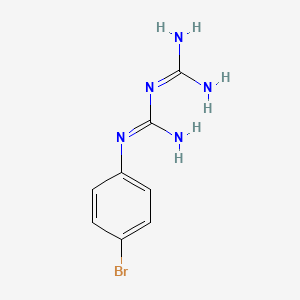 molecular formula C8H10BrN5 B1619192 N-(4-bromophenyl)imidodicarbonimidic diamide CAS No. 101250-96-8