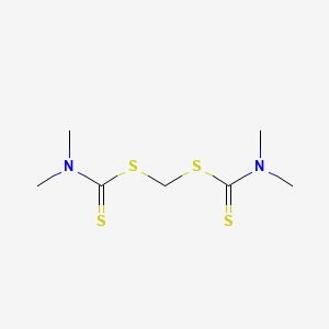 molecular formula C7H14N2S4 B1619193 亚甲基双(N,N-二甲基二硫代氨基甲酸酯) CAS No. 22656-77-5