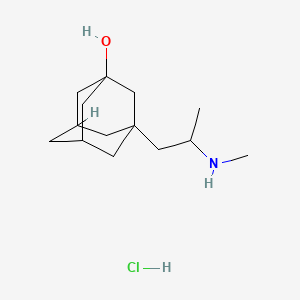 molecular formula C14H26ClNO B1619201 3-Adamantanol, 1-(2-methylaminopropyl)-, hydrochloride CAS No. 31898-13-2